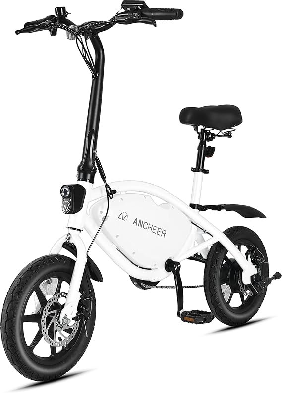 Effortless ANCHEER 14β Folding Electric Bike for Commuters